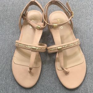 Aldo natural leather sandals